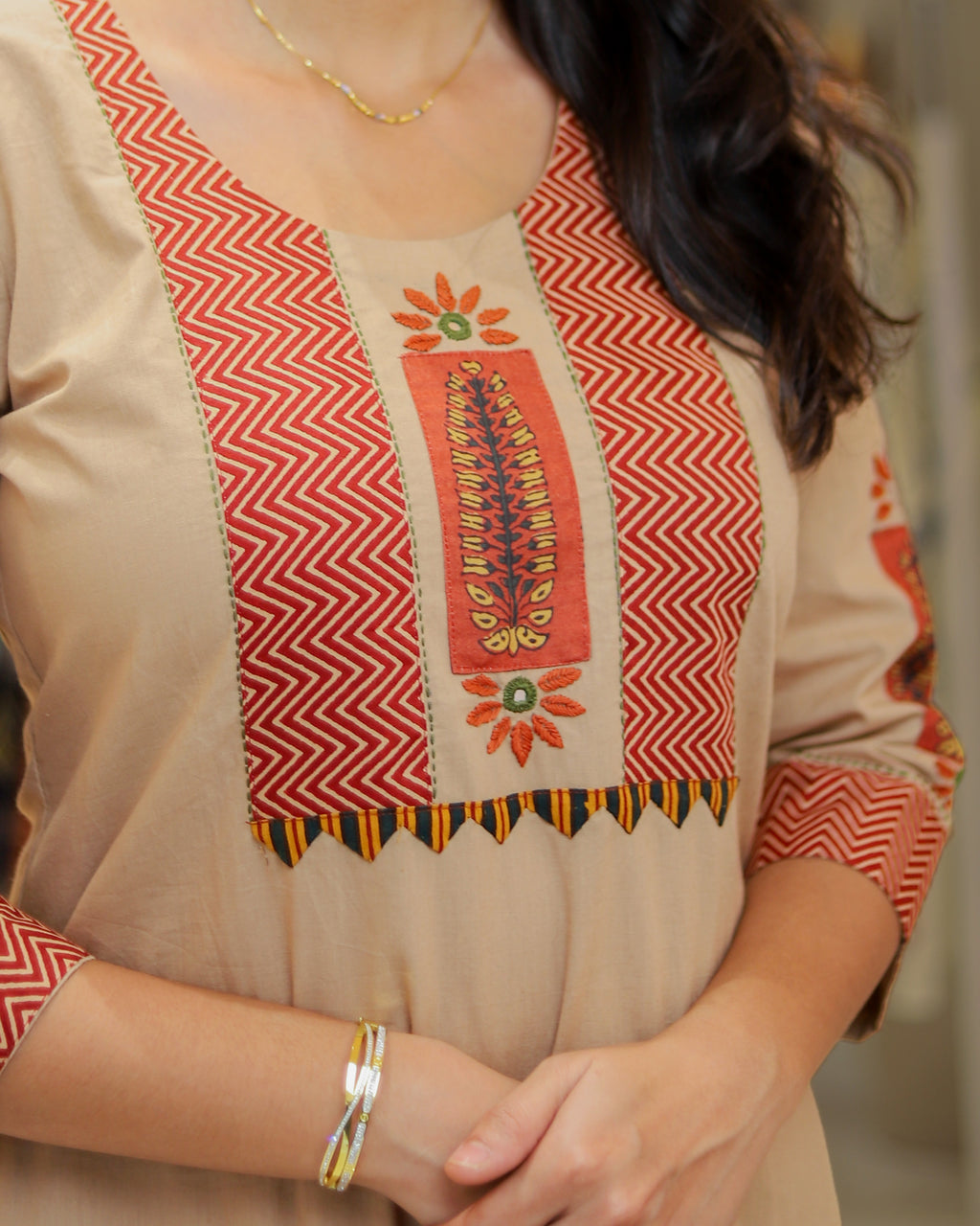 KURTI PANT A415 Beige
