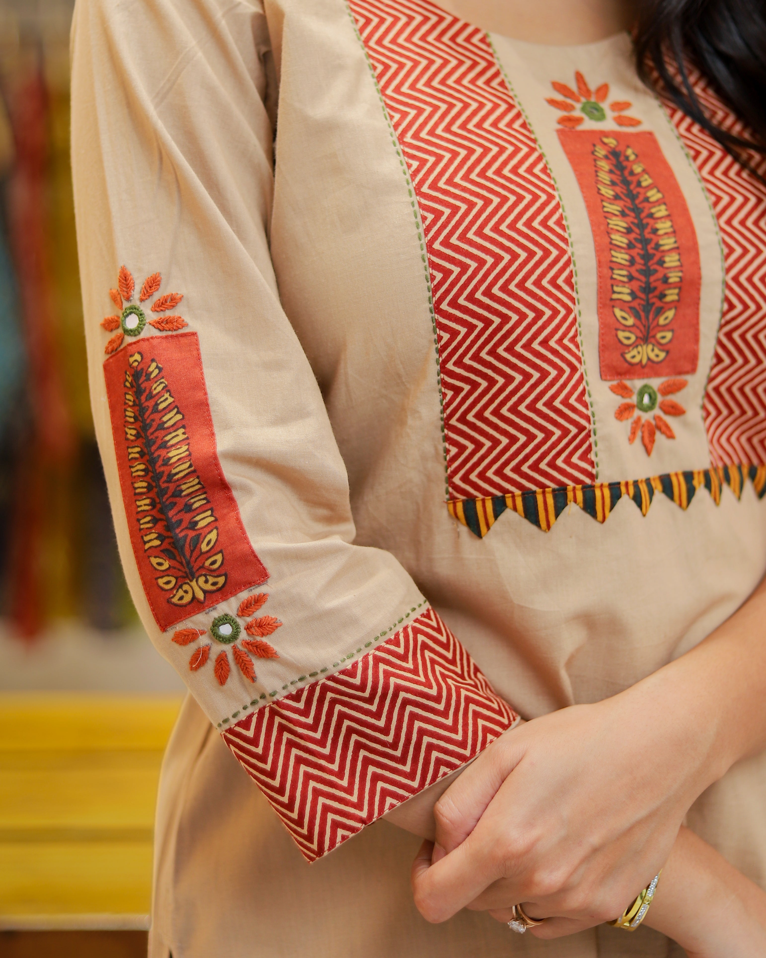 KURTI PANT A415 Beige