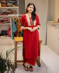 KURTI PANT A415 Red