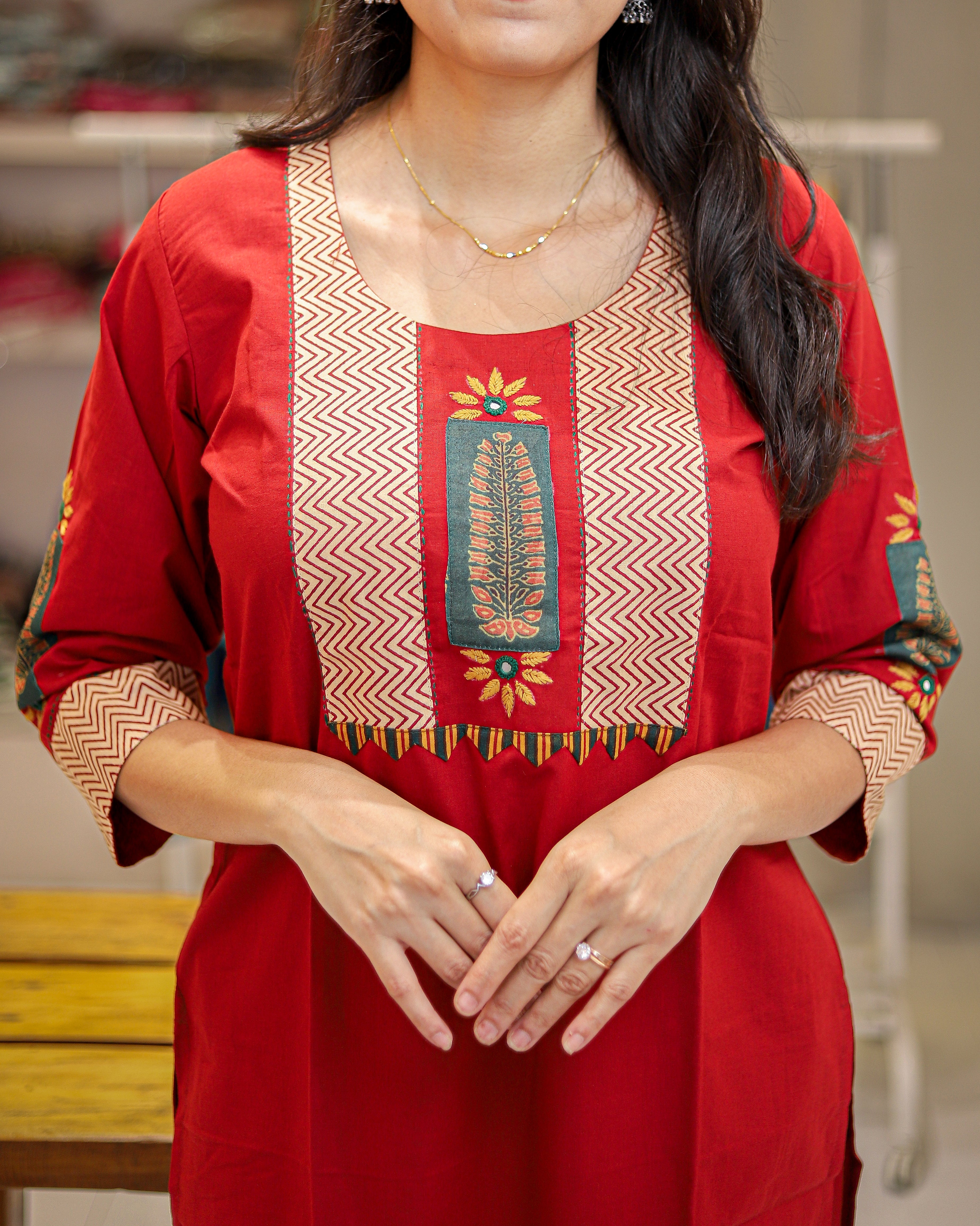 KURTI PANT A415 Red